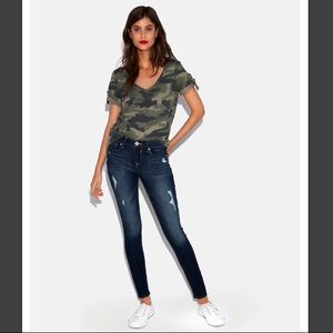Express Mid-Rise Distressed Jeggings